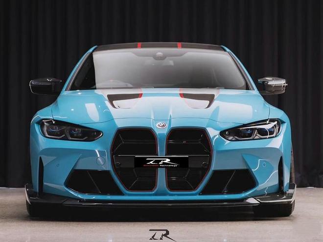 新一代宝马M4渲染图发布！大双肾被取消外形竟长得像野马？(图2)